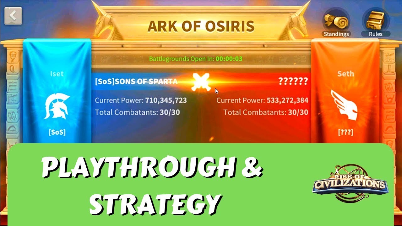 FULL ARK of OSIRIS EPIC Battle & CRUCIAL TIPS | Rise of Kingdoms