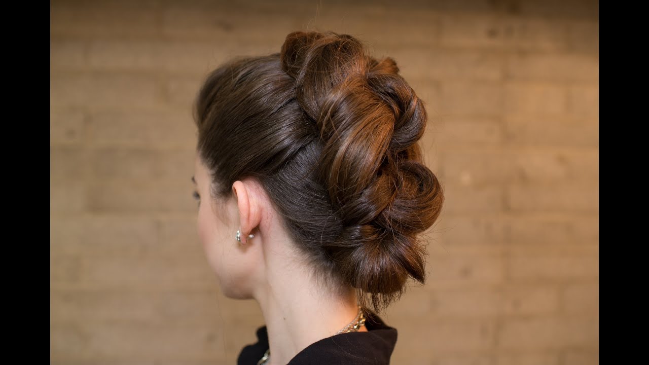 Easy Knotted Faux Mohawk Updo