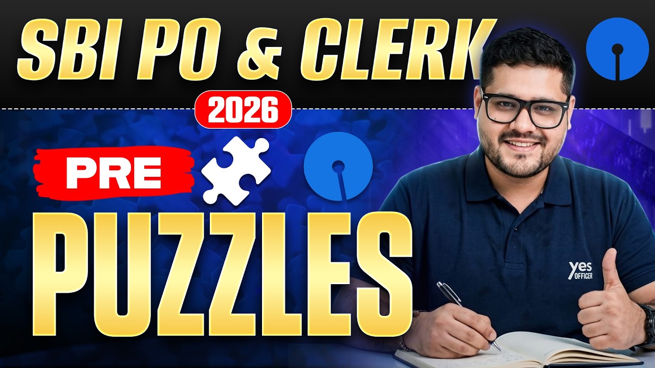 📢 SBI Prelims 2026 | Puzzle Masterclass by Ankush Lamba | Bank Exams 2026-27