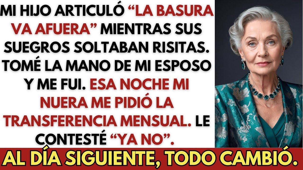 Mi Hijo Susurró “La Basura Va Afuera” Y Sus Suegros Se Rieron  Tomé La Mano De Mi Esposo