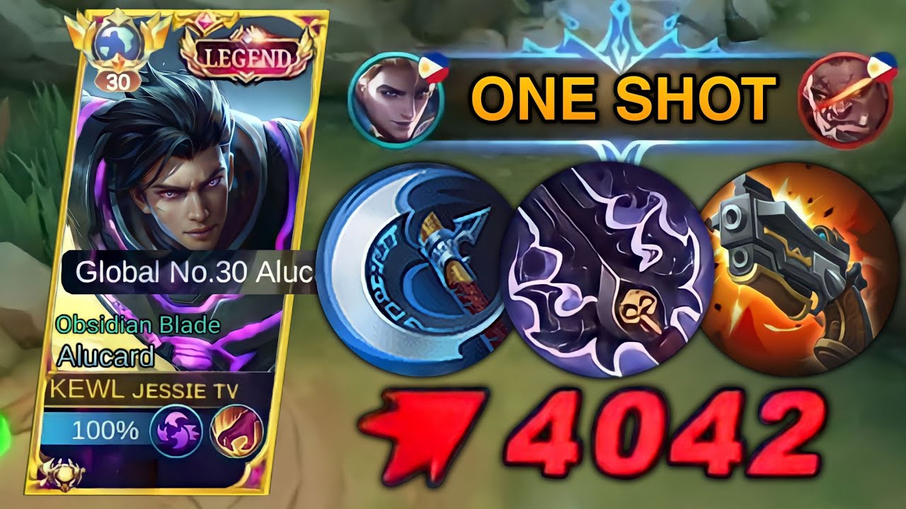 THIS BUILD COMBINATION IS SO BROKEN!!😱 ALUCARD ONESHOT BUILD 2023