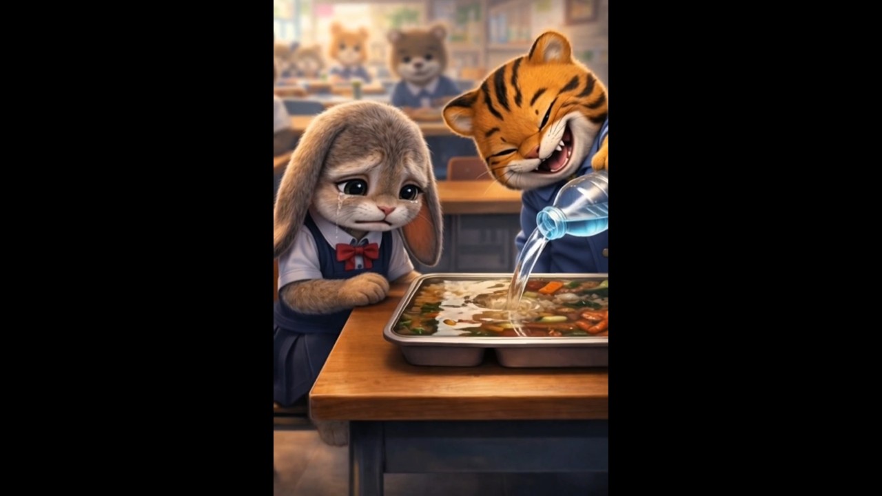 The memorable lunch of the poor rabbit❤ 