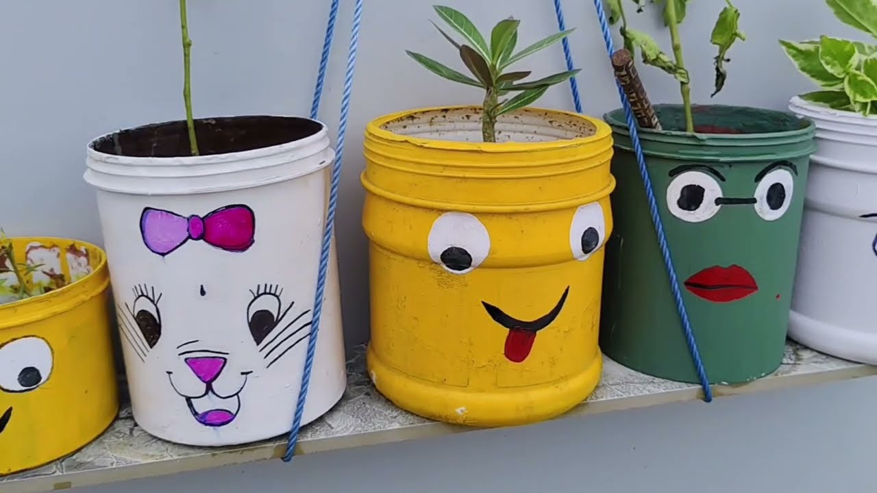 Diy Planter.Easy & Zero Budget Plant Pot for paint Box.Khali paint ke dabe se paudho ke liye planter