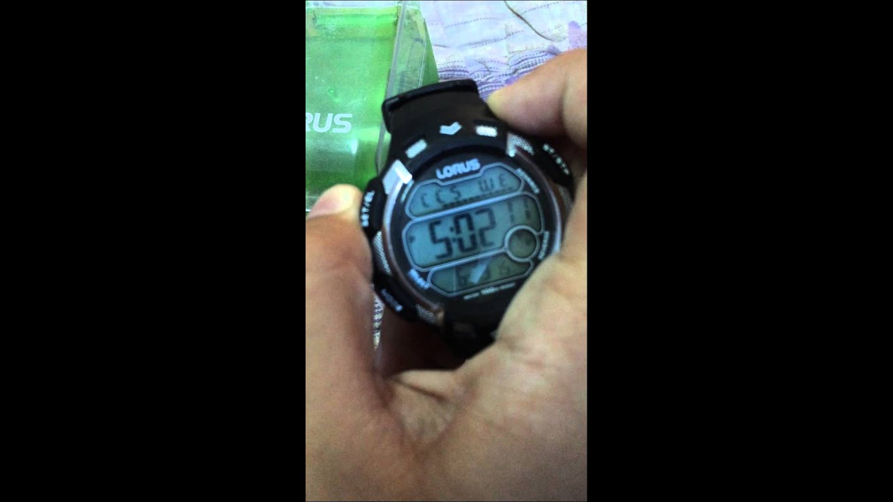 How to change lorus  watch time