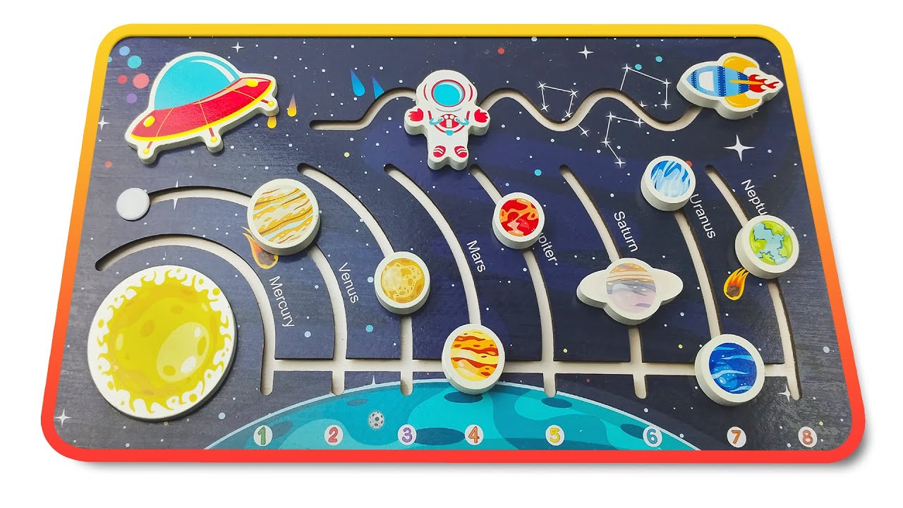 Solar System Puzzle For Kids 👩&zwj;🚀🪐 | Learn 8 Planets of The Solar System🌌  | Astronomy For Kids 🚀