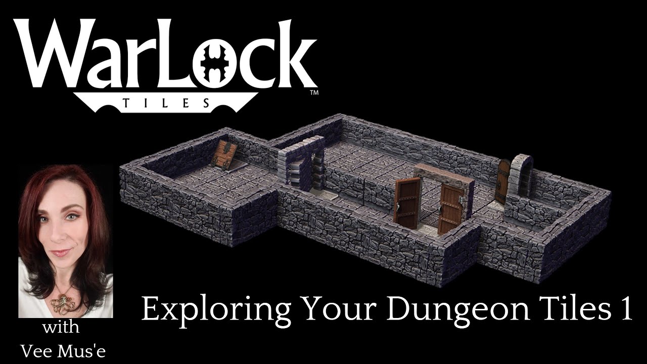 Exploring the WarLock&trade; Tiles  Dungeons Tiles 1 Set