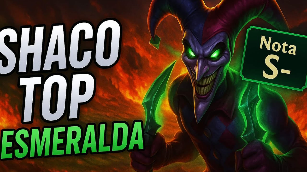 SHACO TOP TILTANDO TODO MUNDO NO ESMERALDA !