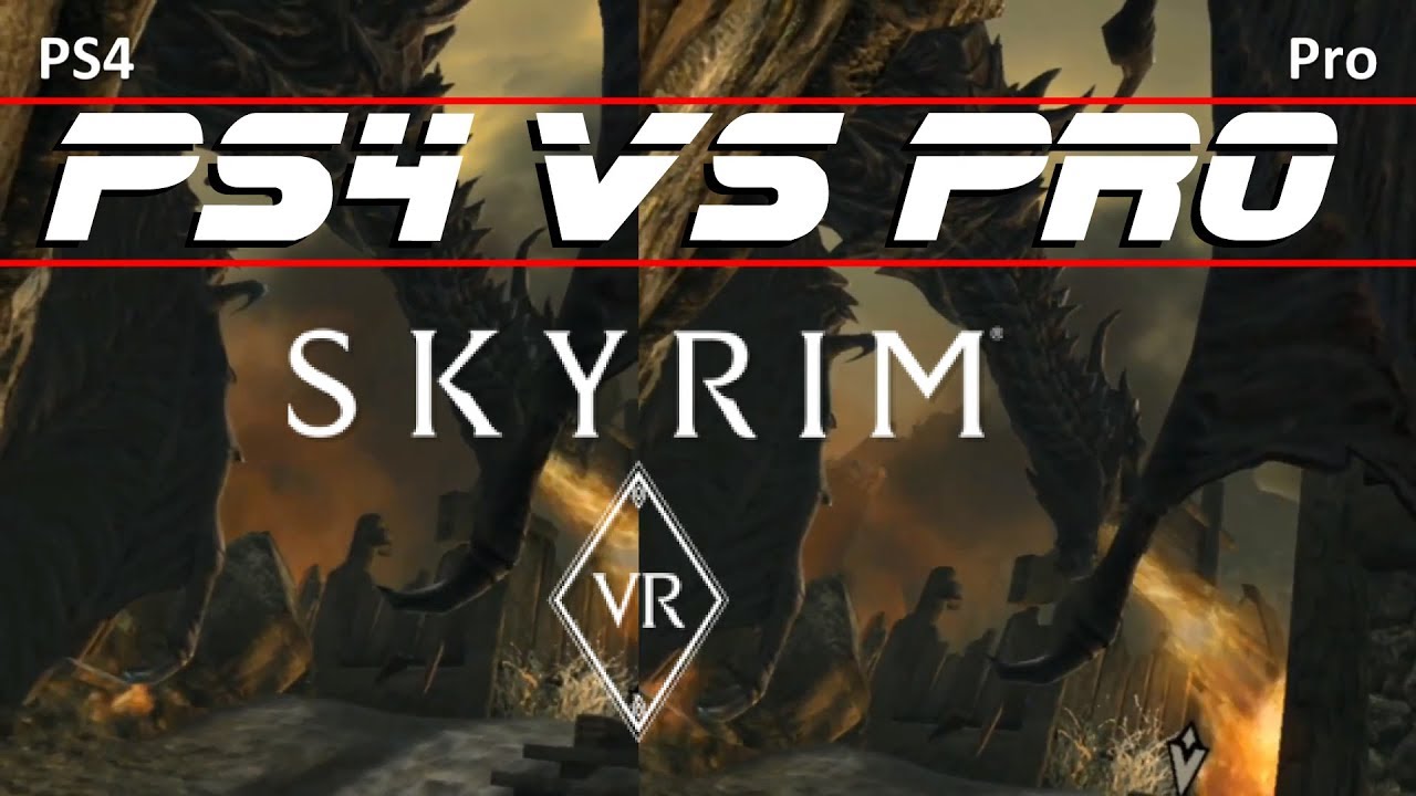 Skyrim VR PS4 Vs PS4 Pro | Spot the Difference!