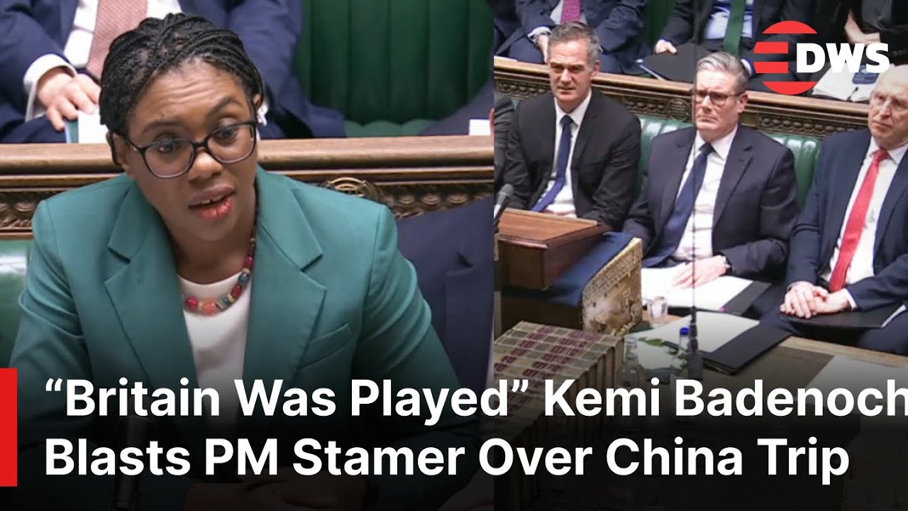 WATCH: UK Opposition Leader Badenoch Blasts PM Stamer Over China Trip: “Britain Was Played” | AC1E