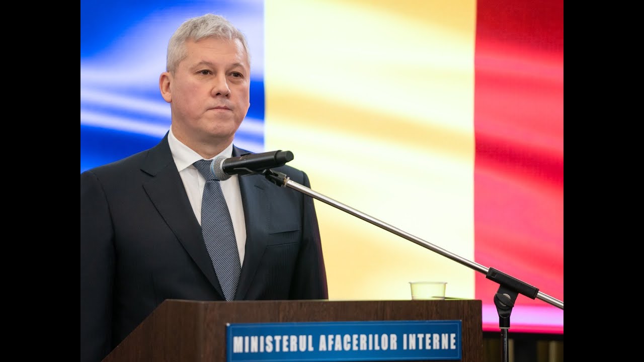 Discursul ministrului MAI - acordarea distincțiilor personalului MAI cu ocazia Zilei Naționale