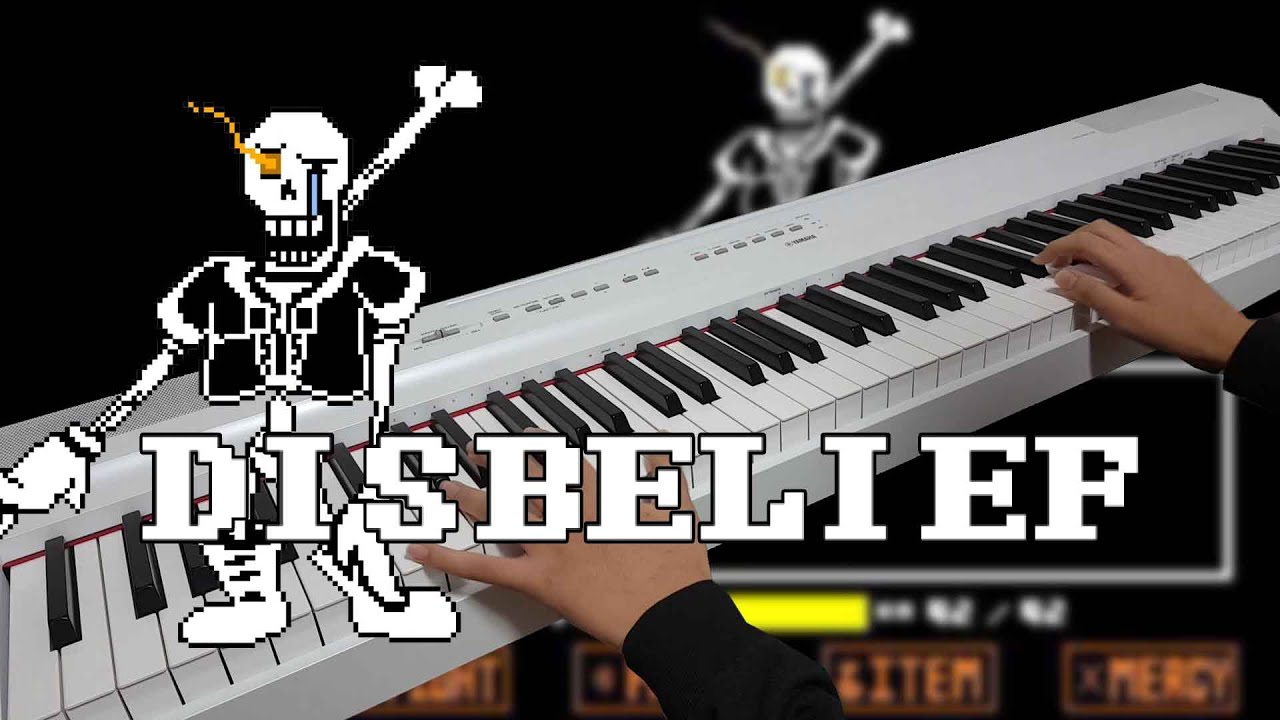 Disbelief Papyrus phase1 (Papyrus's Genocide Route Theme) Piano cover [언더테일]