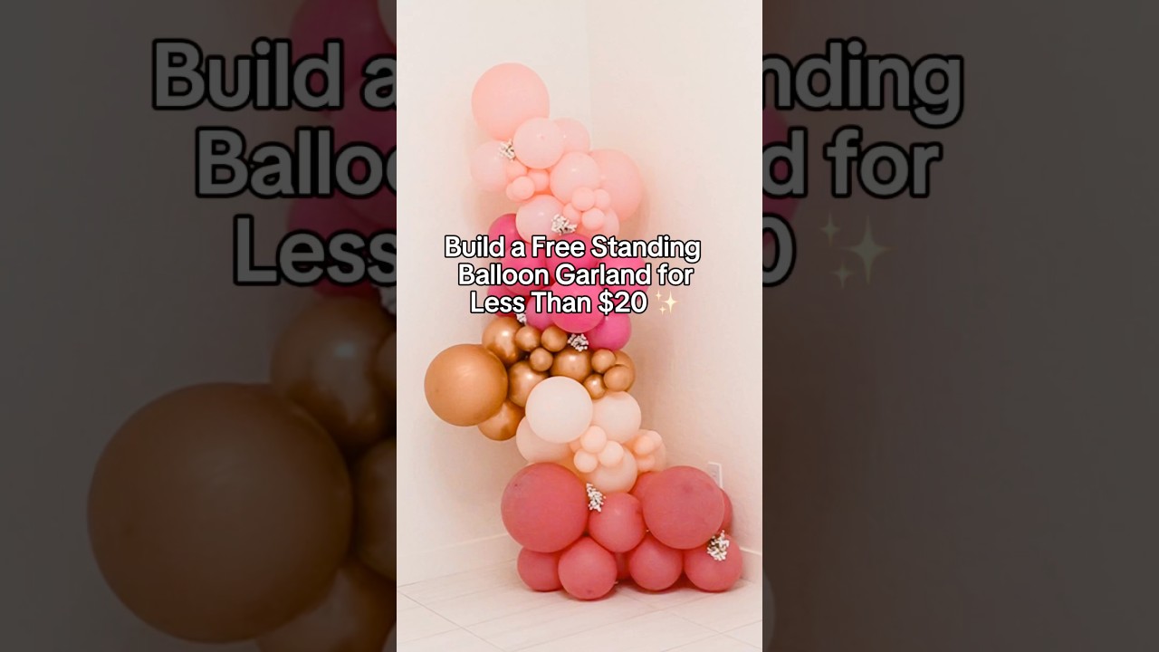 How to Build a Free-Standing Balloon Garland | Balloon Decor Tutorial 🎈✨