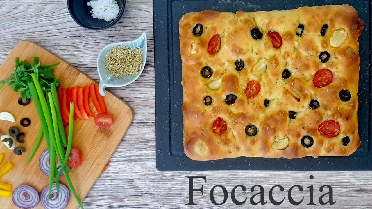 Focaccia bread recipe | How to make Focaccia bread | Focaccia recipe | Focaccia Garden art
