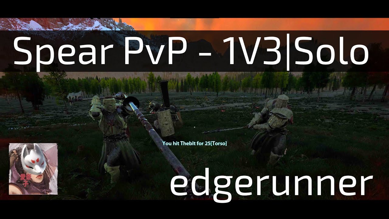 【mortalonline2】 - Edgerunner 1v3 (Spear PvP) | Fabernum Bandits