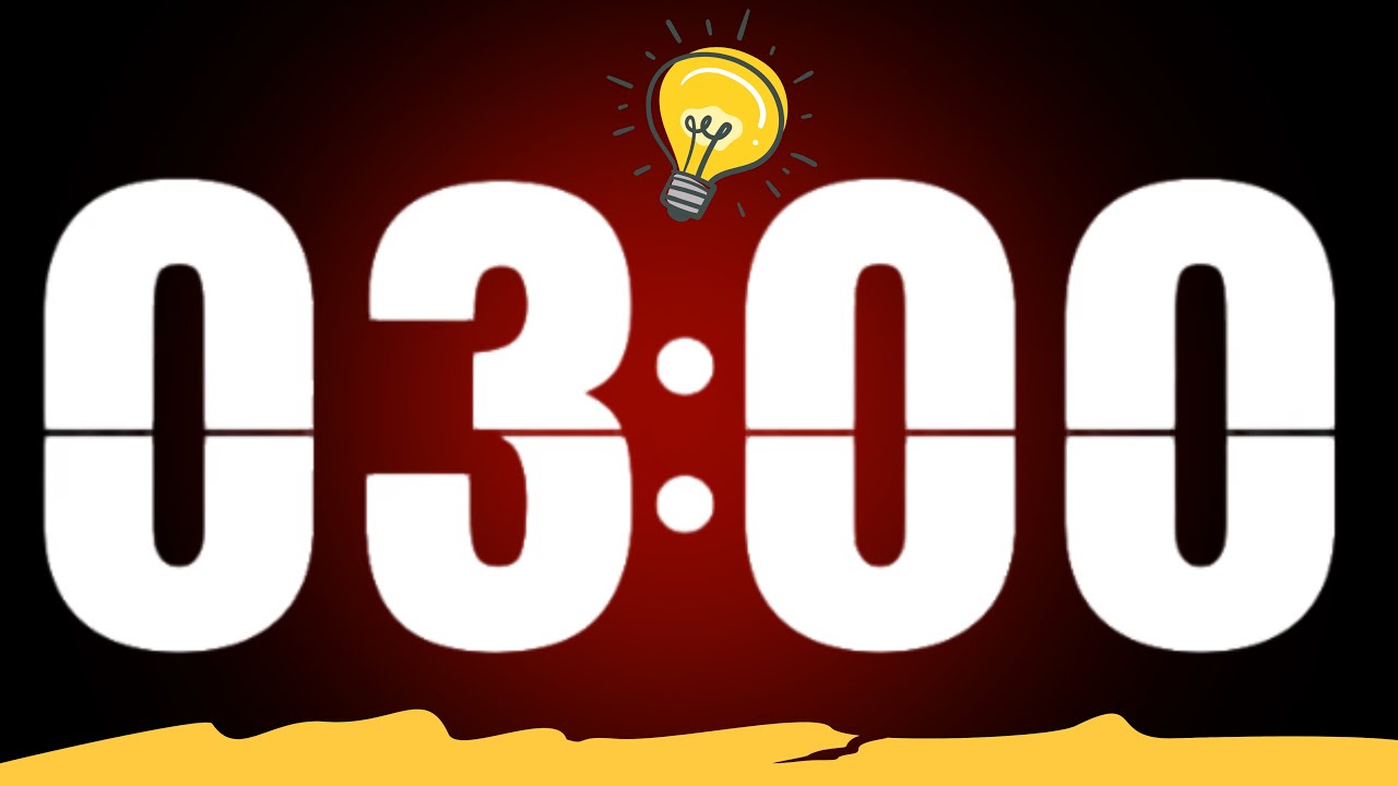 3 Minute Timer – Clean & Simple