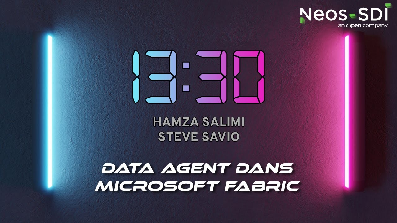 13:30 - Data agent dans Microsoft Fabric, avec Hamza Salimi