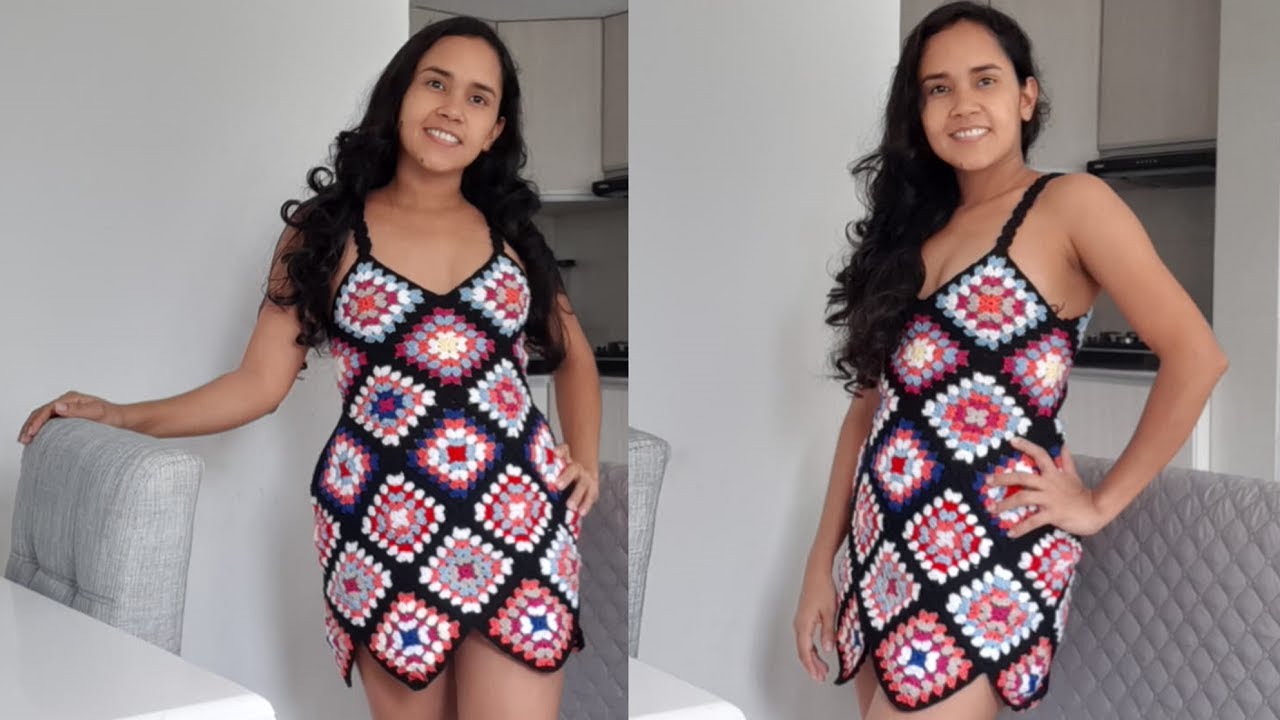 Vestido Tejido a Crochet con Grammys