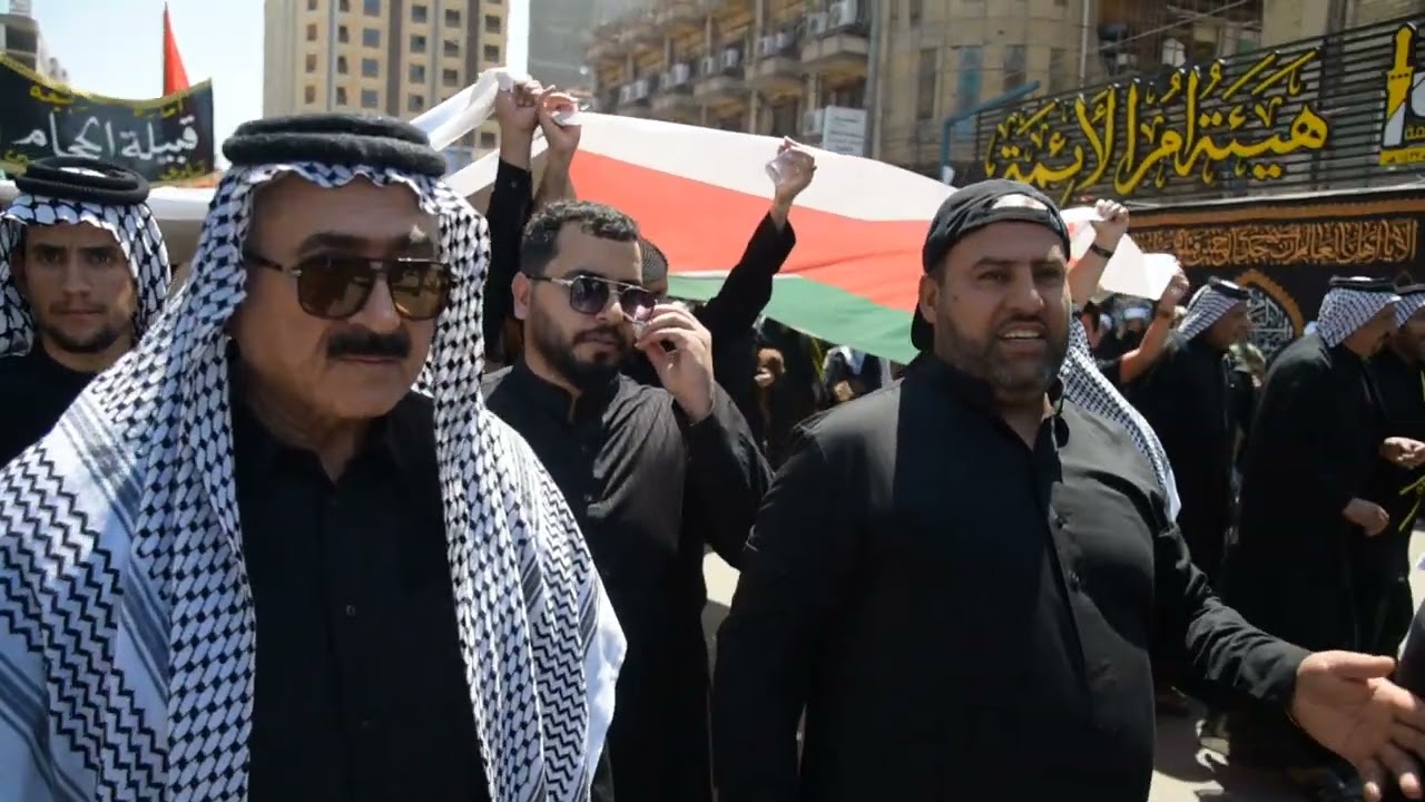 موكب عزاء إمارة ربيعة قبيلة حچام بمناسبة دفن أجساد الشهداء في كربلاء ١٣محرم ١٤٤٦