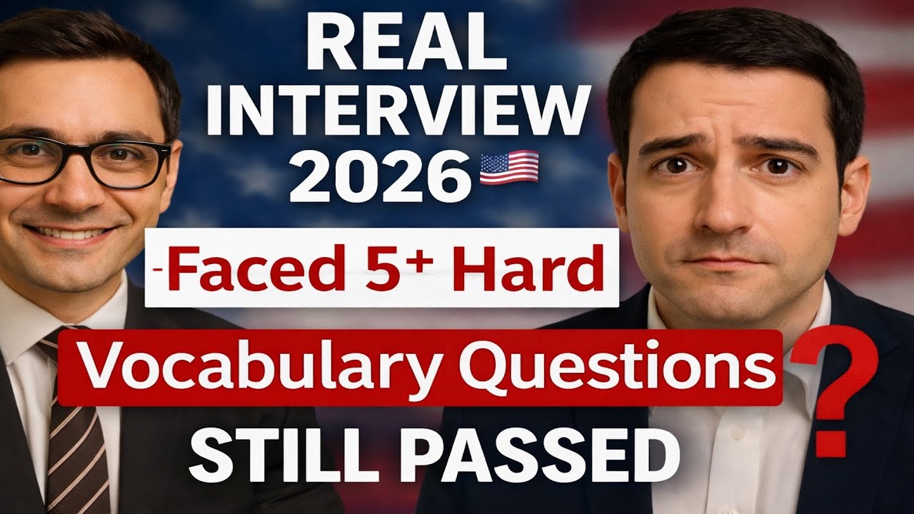 Real U.S. Citizenship Interview 2026 - Applicant Passed although Faced over 5 Hard Vocabulary Qs!