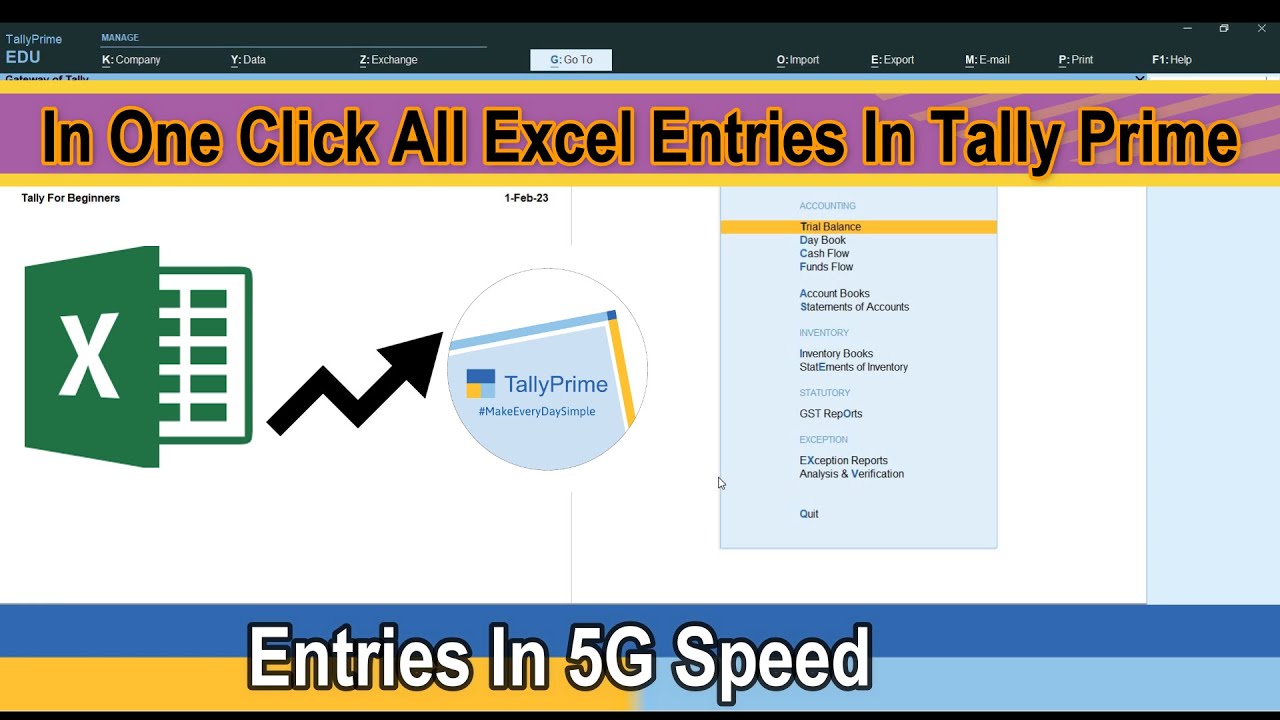 How To Import Sales/Purchase Entries in Tally Prime with Excel Import Tool |||Tally For Beginners||