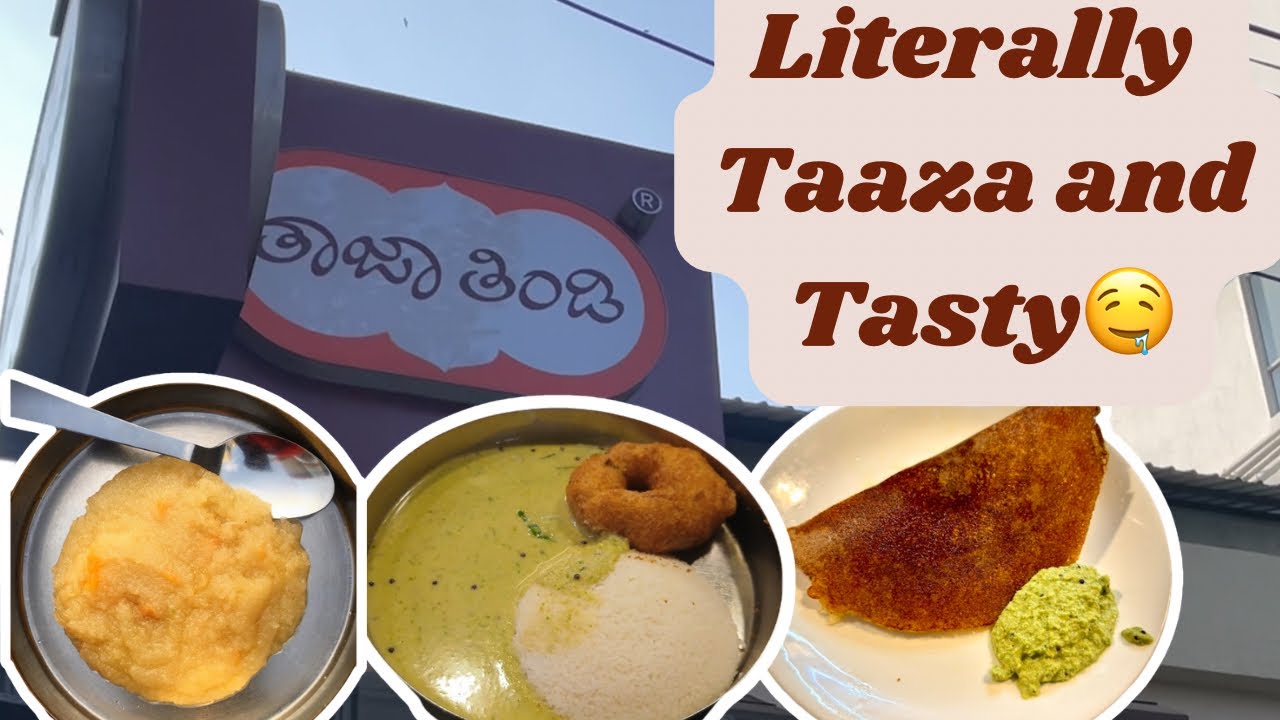 Affordable & Tasty Eatery in Bangalore! | Taaza Thindi | Food Vlog