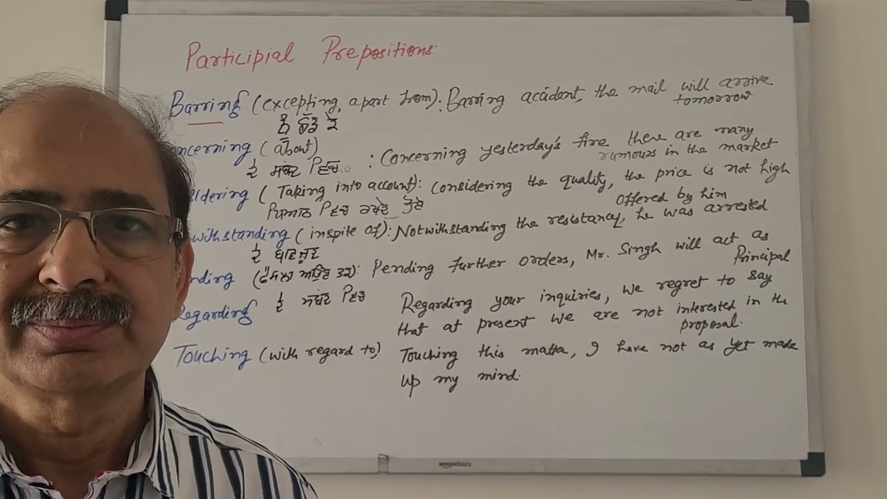 Special Prepositions | Barring, Concerning, Considering | English Grammar ਪੰਜਾਬੀ ਵਿੱਚ