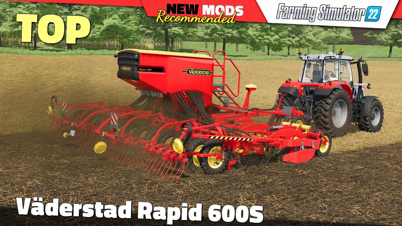 FS22 | V&auml;derstad Rapid 600S - Farming Simulator 22 New Mods Review 2K60