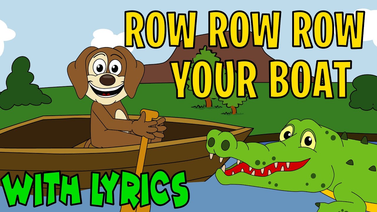 Row Row Row Your Boat с лирикой | Детские стихи и детские песни
