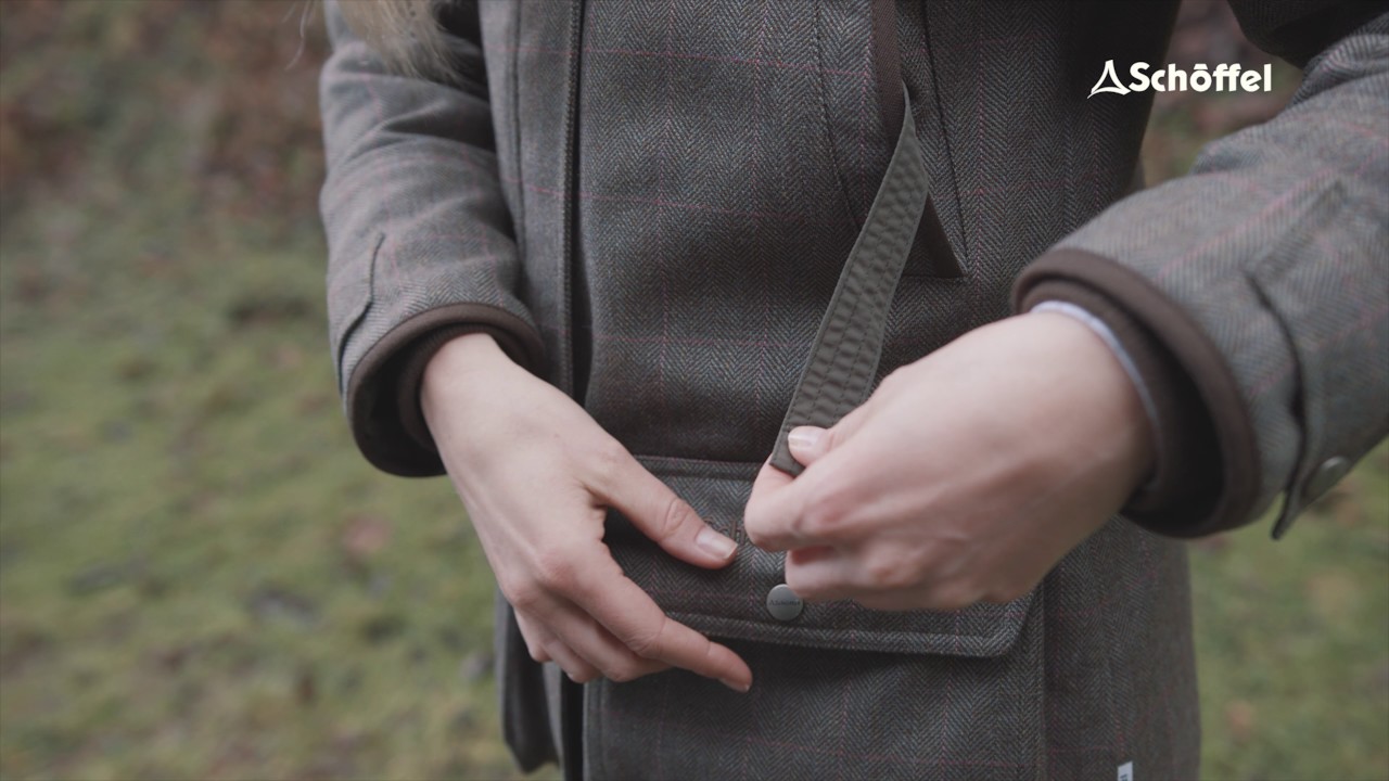Ptarmigan Tweed Coat in Cavell Tweed - Shooting Coat for Women by Sch&ouml;ffel Country