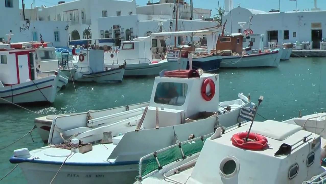 Naoussa Paros Kykladen Ägäis Griechenland 2009 in HD