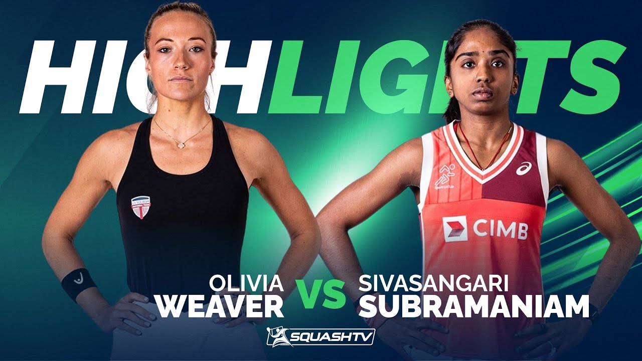 🇺🇸 Weaver v Subramaniam 🇲🇾 | Cincinnati Gaynor Cup 2025 | SF HIGHLIGHTS