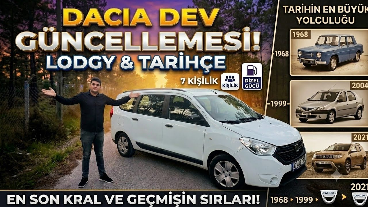 Dacia Lodgy 110 hp İnceleme l Karpakların Renault'u I Dacia Tarihi I @Eco Car TV