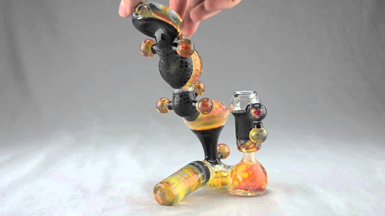 SASHA HESS - 5-Slit Inline Heady Worked Vapor Bubbler - #3 - TheDabLab.com