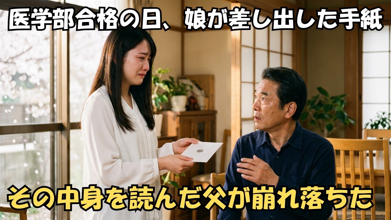 妻を亡くし絶望する42歳の男性→親戚に捨てられた5歳の姪「パパになって」引き取って育てた結果→20年後、娘が医学部に合格した日に渡された手紙の内容とは…【感動する話】