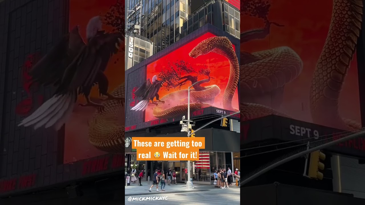 Times Square 3D Billboard 🔥 Cobra Kai