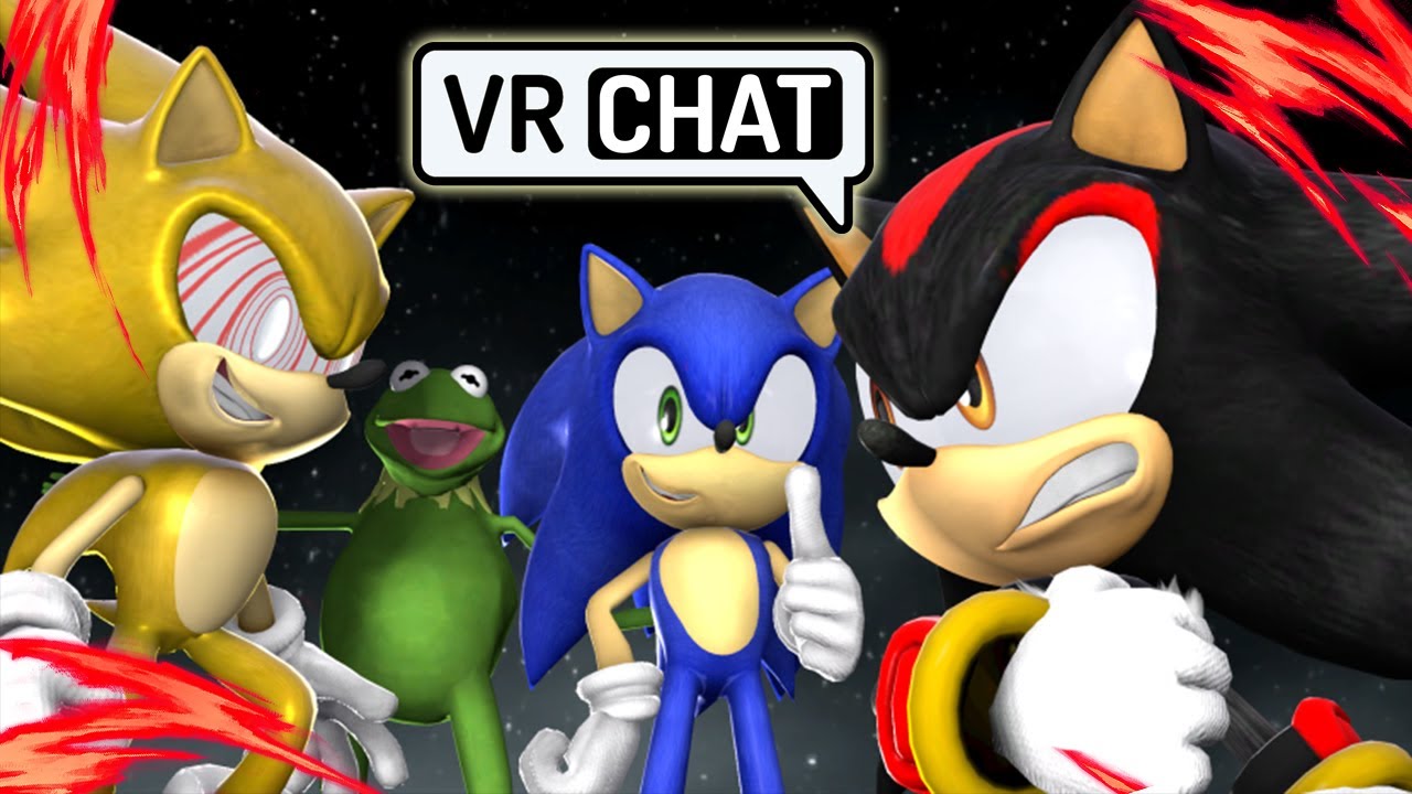 FLEETWAY SONIC MEETS SONIC AND SHADOW IN VRCHAT!? (feat:Kermit)