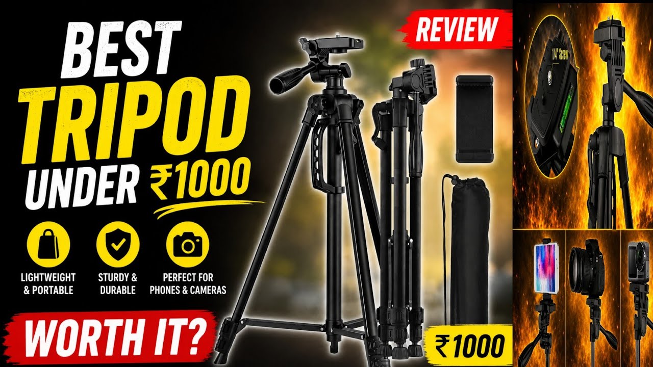 Best Tripod Under 1000 | Best Budget Friendly Tripod  Review | Best Tripod for Phone and Camera