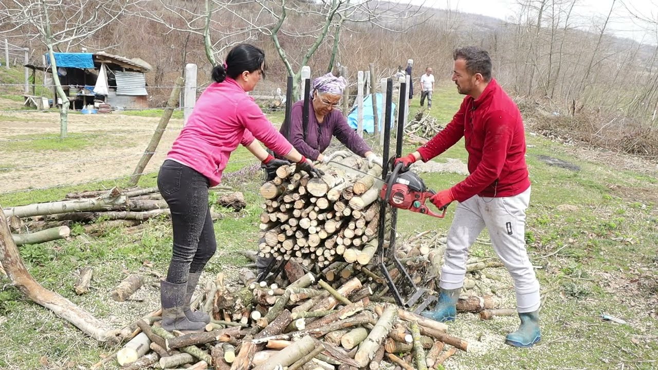 ÇAYLI EKİBİ ODUN PEŞİNDE