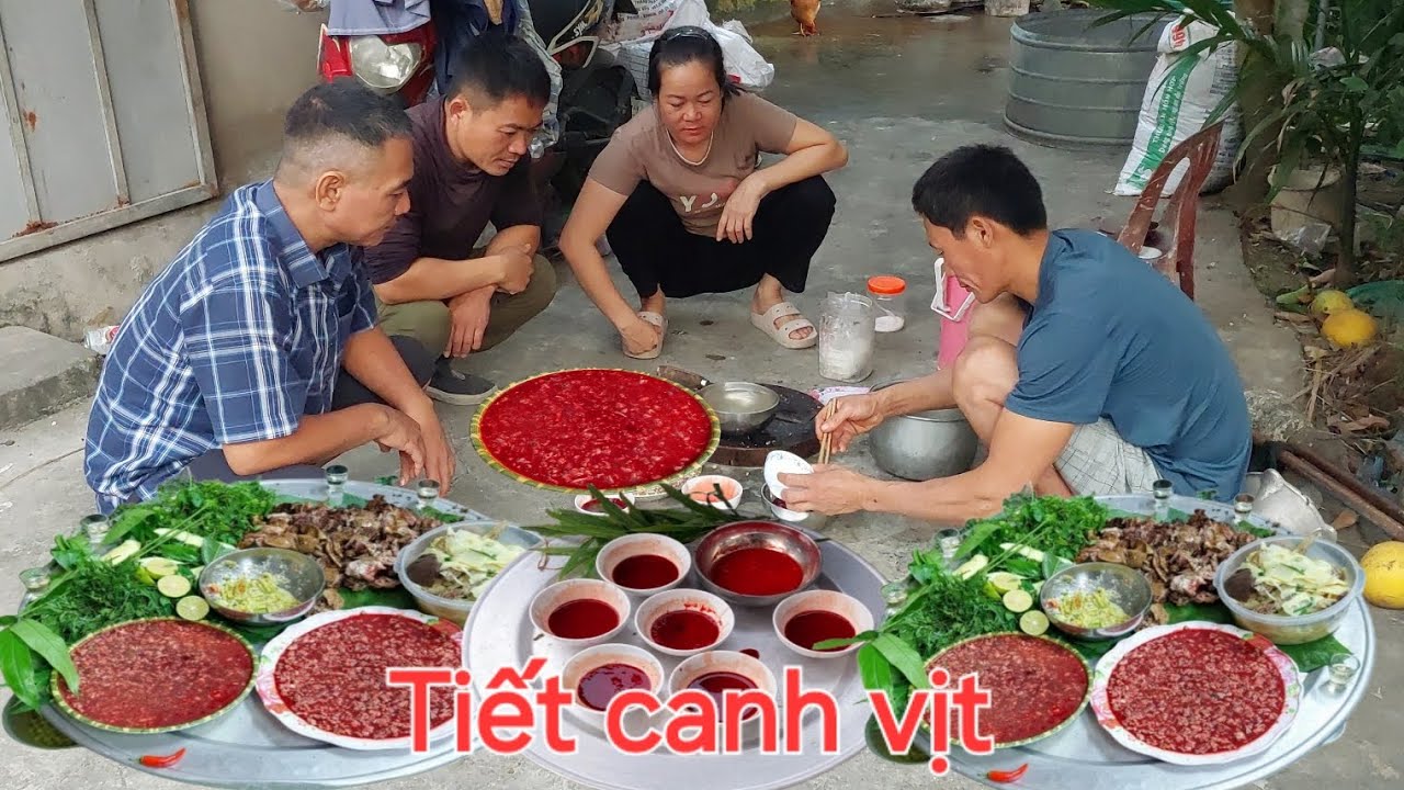 Tiết Canh Vịt.Vịt Nướng Rất Ngon.Bữa Ăn Tối Ở Trang trại Nhà Chú Tôn | Nguyễn Ngọc Biển HN