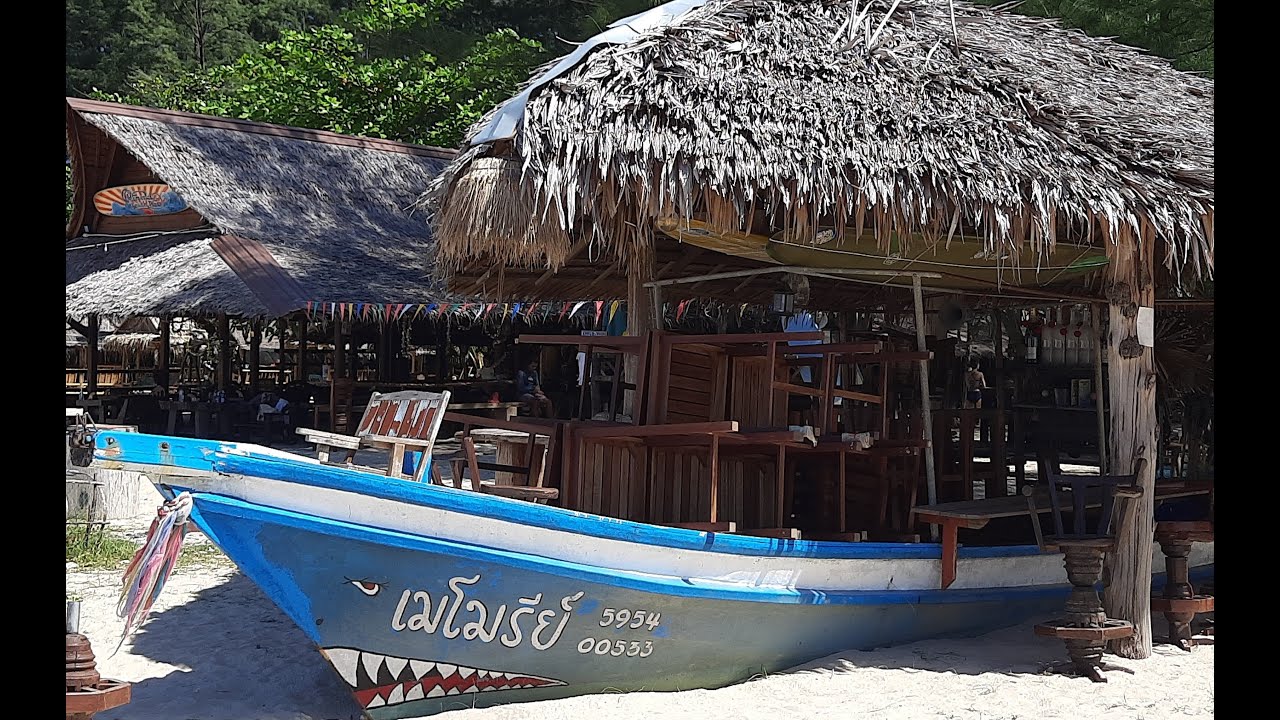 Memories Beach and Bar mit Anfahrt, Hyperlapse, Khao Lak 01.2022 Surfer Skater Inliner