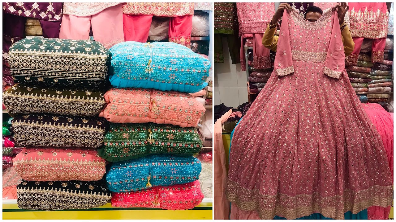 50% sale real-stone/mirror work semi bridal garara/gown collection || লসের দামে ব্রাইডাল গারারা/গাউন