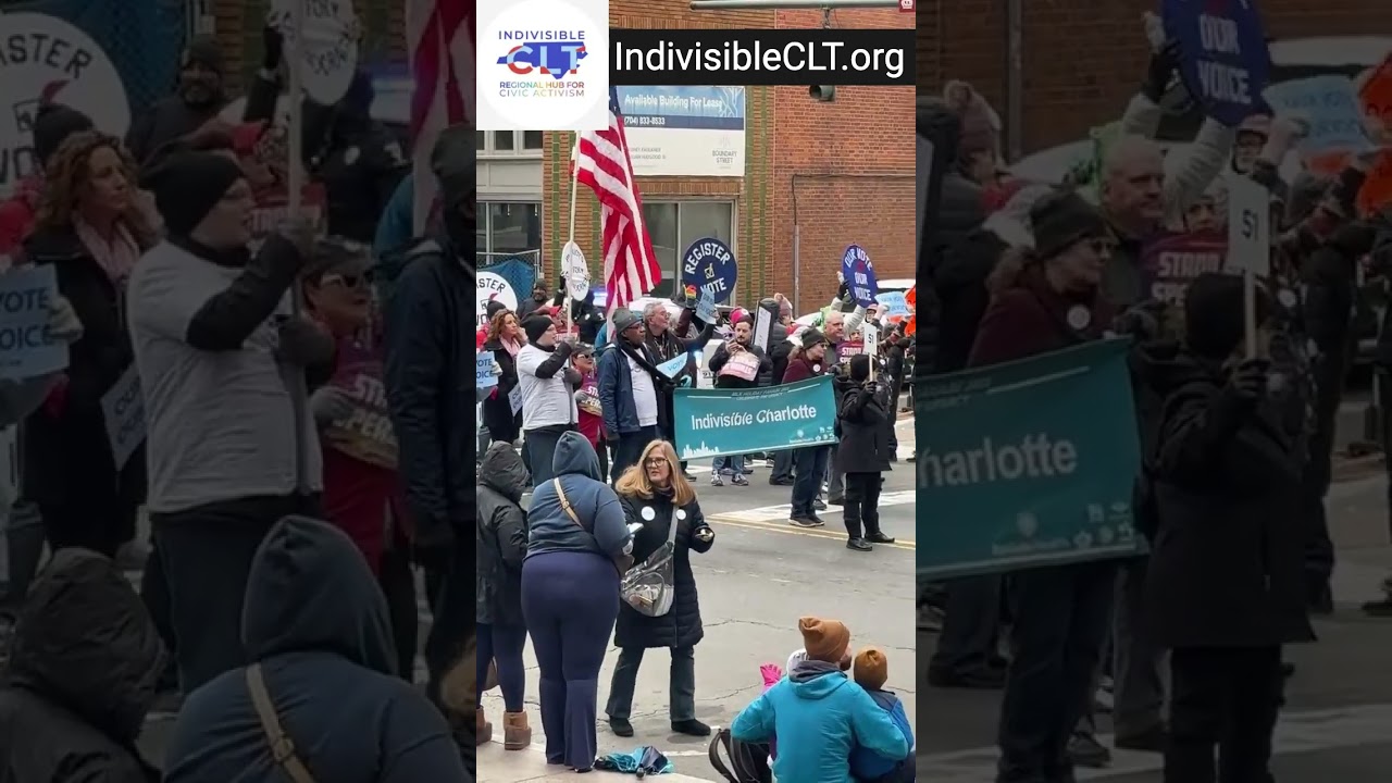 Indivisible CLT in the January 17, 2026 MLK Parade in Charlotte