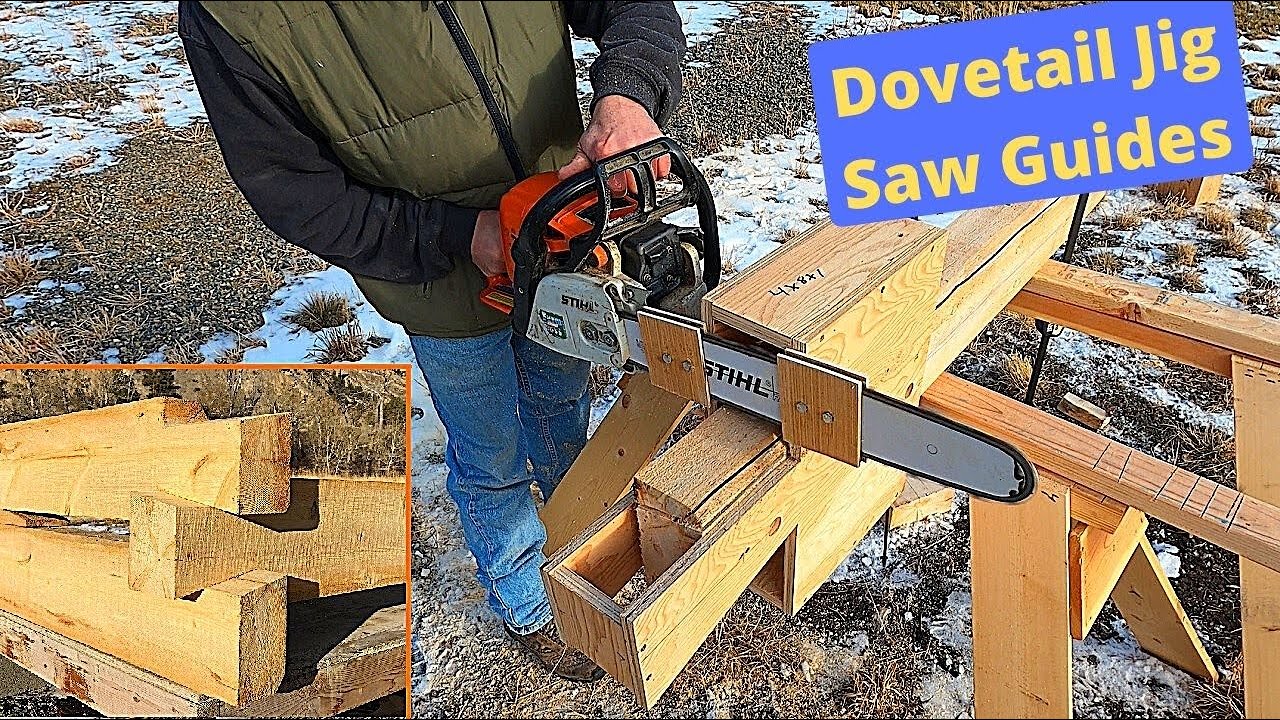 Making Chainsaw Guides for Log Dovetail Jigs