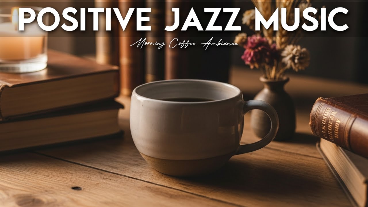 Positive Jazz Music☕Calm Bossa Nova Instrumental and Relaxing Jazz Cafe Music for Studying