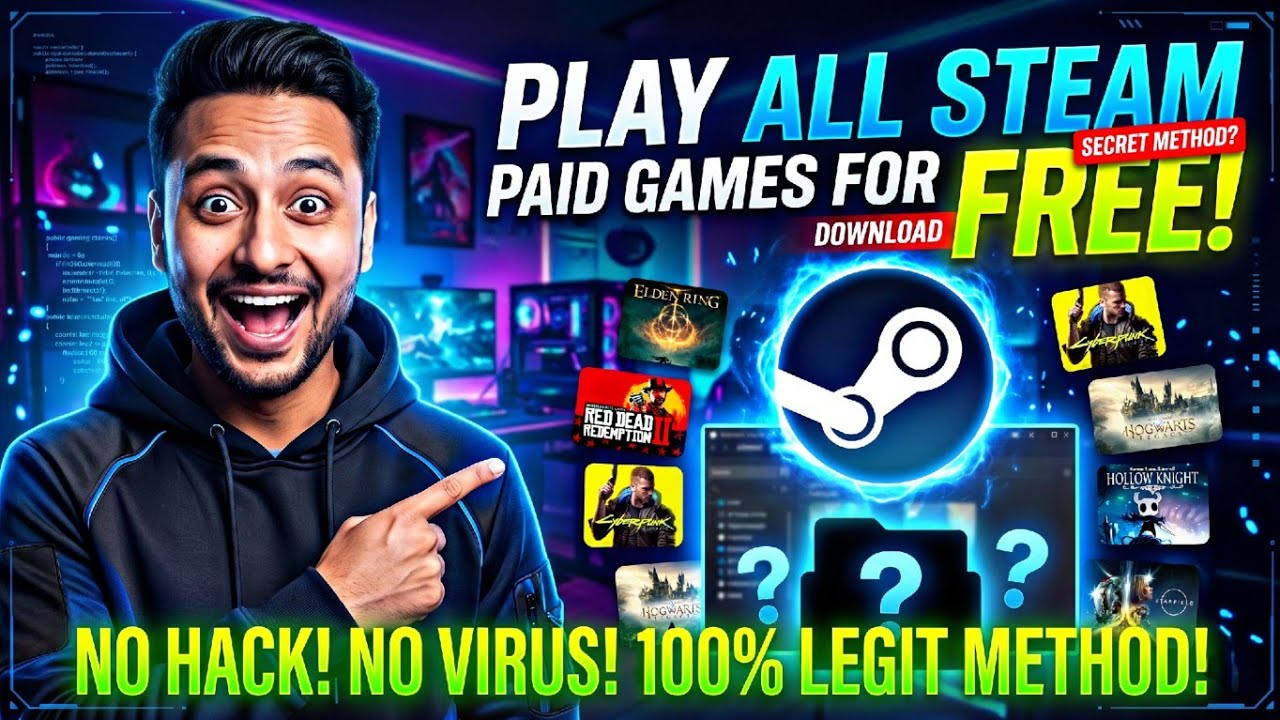 Play ANY Paid Steam Game for FREE? 😱 100% Legit Method (No Virus, No Hack) | 2026