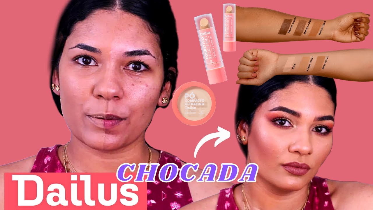 PREPARAÇÃO DE PELE SÓ COM DAILUS - uma marca uma make com dailus - PELE COMPLETA COM DAILUS
