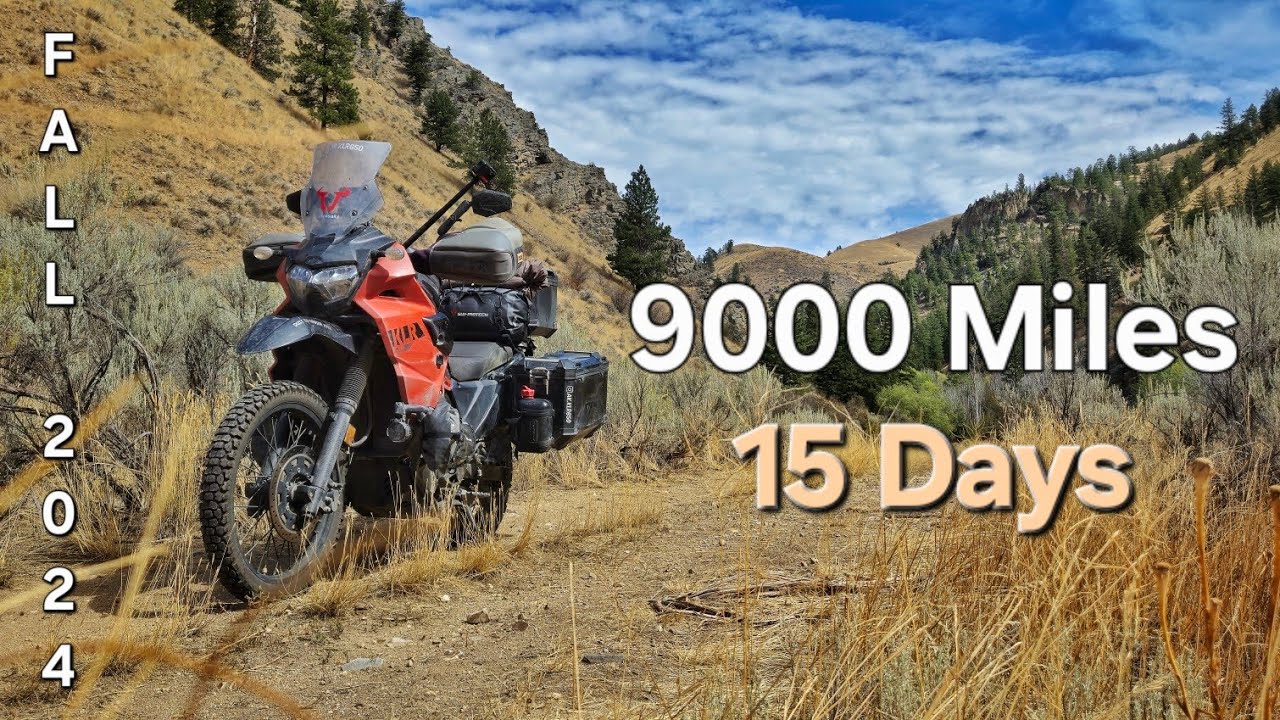 Более 9000 миль за 15 дней на KLR650. Мотопутешествие с Аляски.