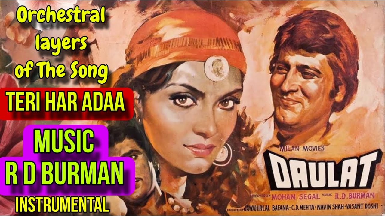 Teri Har Ada Hai Haseen | Instrumental | Orchestral Layers From Movie Daulat | Music By R D Burman
