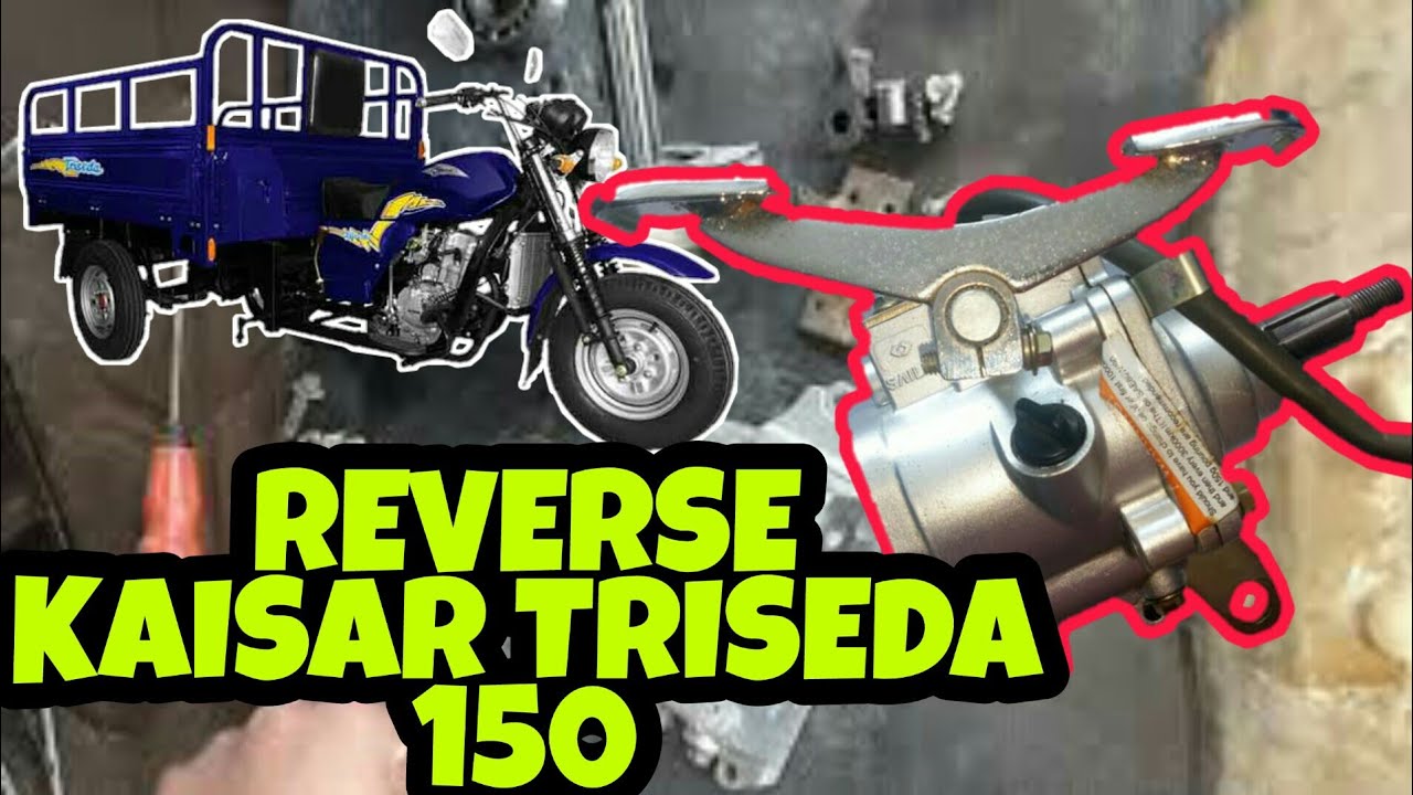 Belajar merakit gear box maju mundur /reverse roda tiga,kaisar triseda 150.