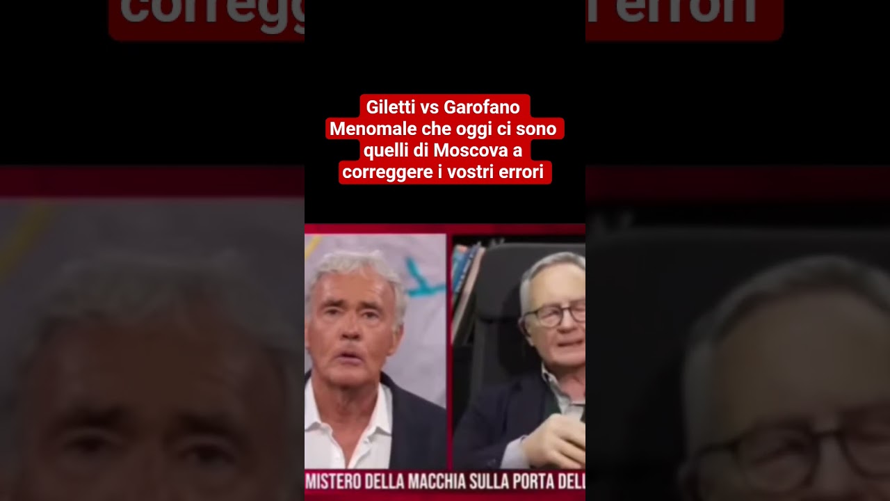 Lo stato delle cose. Giletti mette K.O il garofano #italy . Giustizia per Chiara Poggi #garlasco